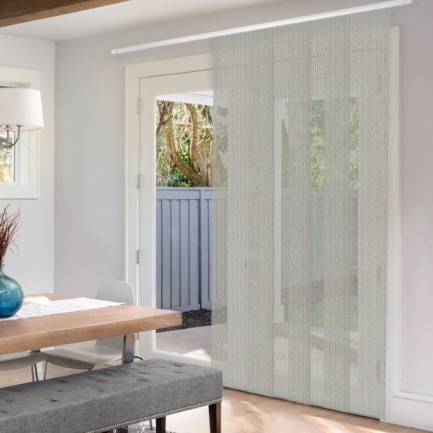 Premium Light Filtering Fabric Panel Track Blinds