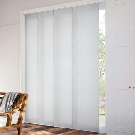 Premium Light Filtering Fabric Panel Track Blinds 1058