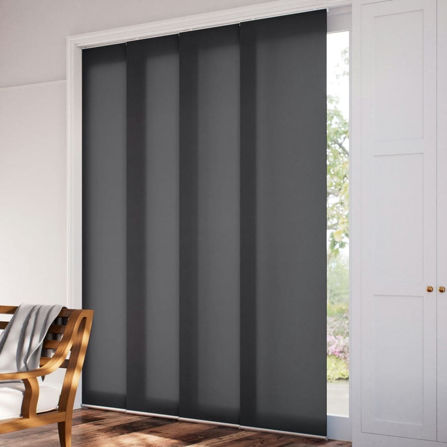 Premium Light Filtering Fabric Panel Track Blinds 1058