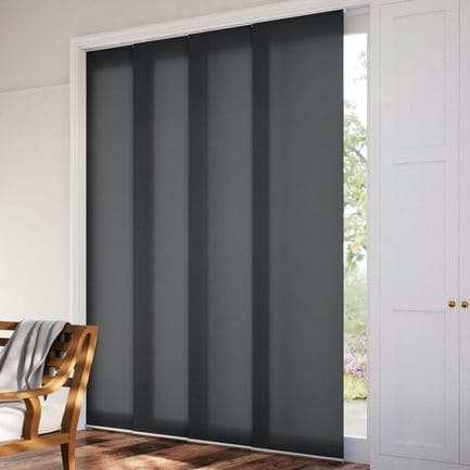 Premium Light Filtering Fabric Panel Track Blinds 1058
