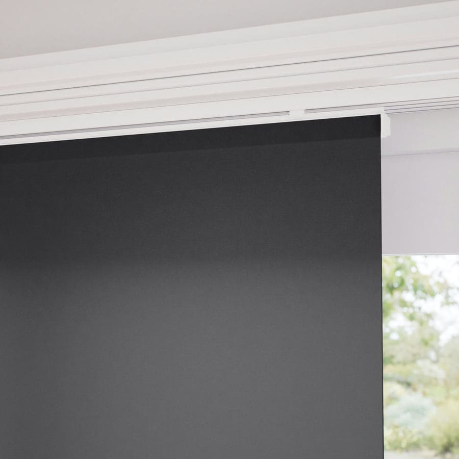 Premium Light Filtering Fabric Panel Track Blinds 1058
