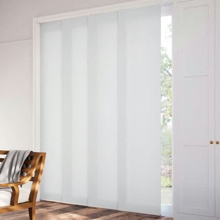 Premium Light Filtering Fabric Panel Track Blinds 1058