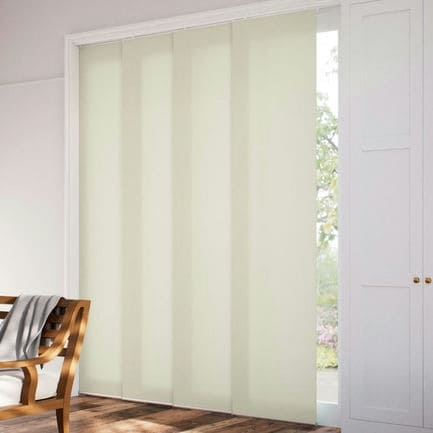 Premium Light Filtering Fabric Panel Track Blinds 1058