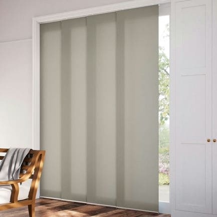 Premium Light Filtering Fabric Panel Track Blinds 1058