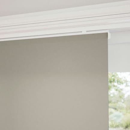 Premium Light Filtering Fabric Panel Track Blinds 1058