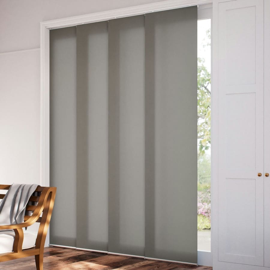 Premium Light Filtering Fabric Panel Track Blinds 1058