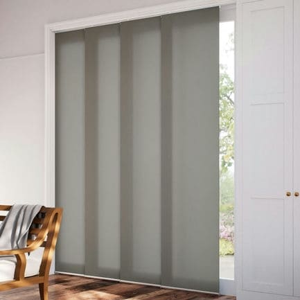 Premium Light Filtering Fabric Panel Track Blinds 1058