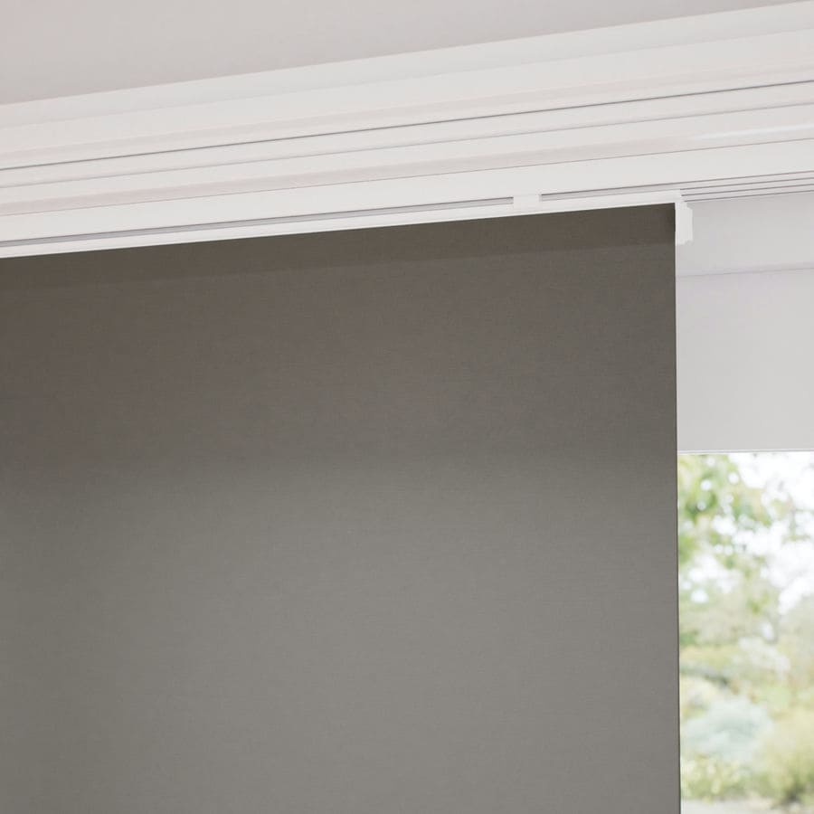 Premium Light Filtering Fabric Panel Track Blinds 1058