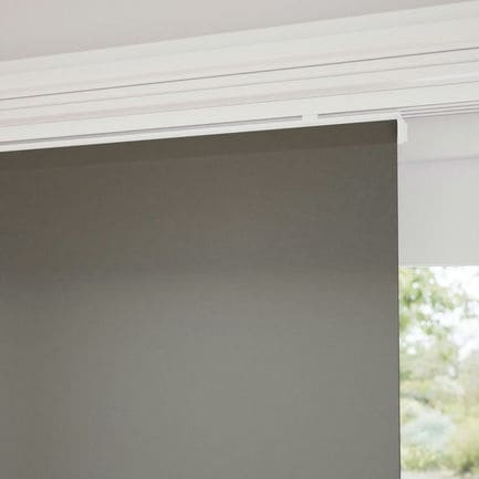 Premium Light Filtering Fabric Panel Track Blinds 1058