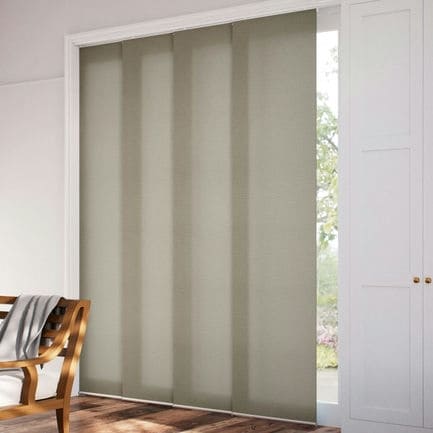 Premium Light Filtering Fabric Panel Track Blinds 1058