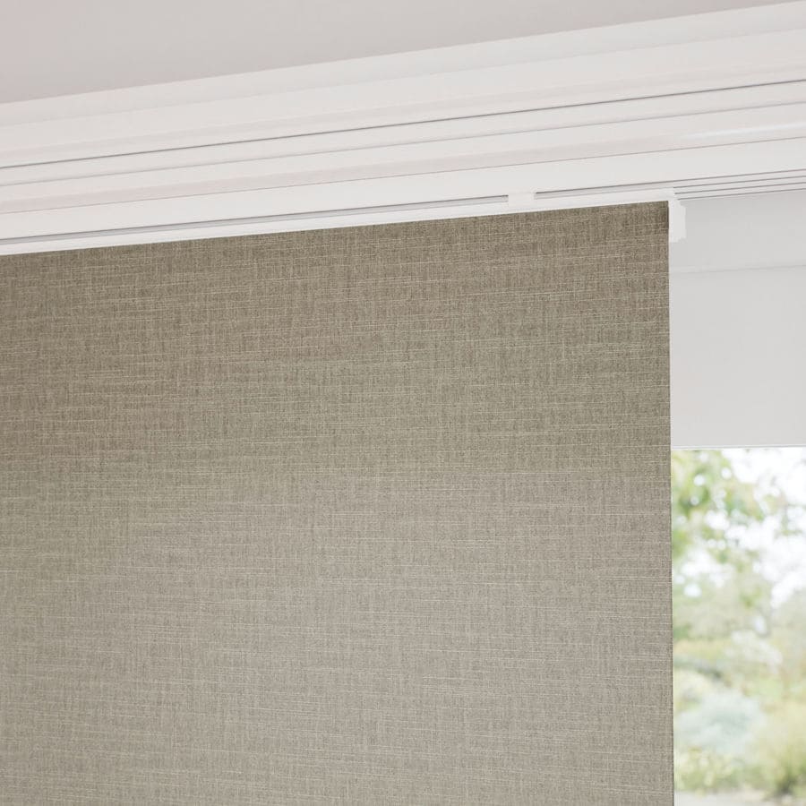 Premium Light Filtering Fabric Panel Track Blinds 1058
