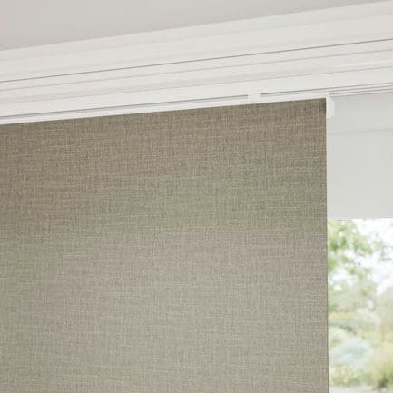 Premium Light Filtering Fabric Panel Track Blinds 1058