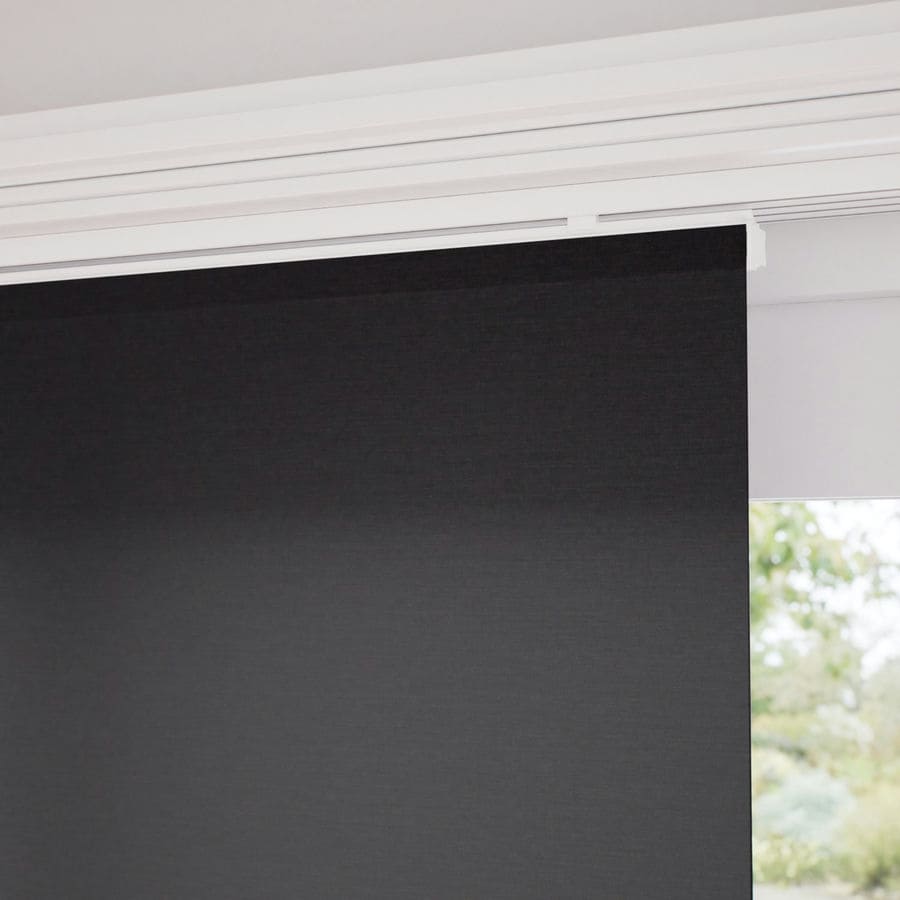 Premium Light Filtering Fabric Panel Track Blinds 1058