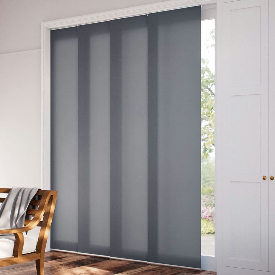 Premium Light Filtering Fabric Panel Track Blinds 1058