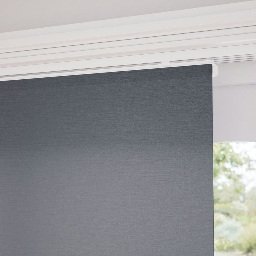 Premium Light Filtering Fabric Panel Track Blinds 1058