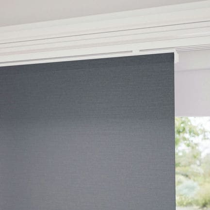 Premium Light Filtering Fabric Panel Track Blinds 1058