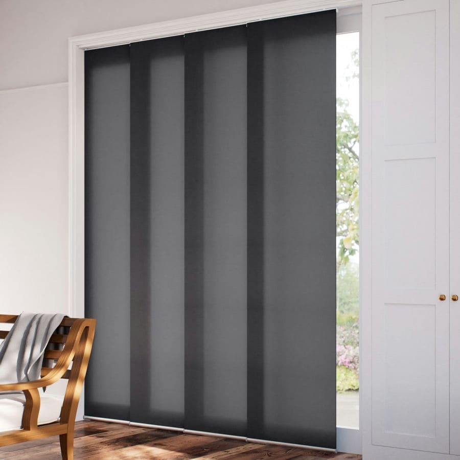 Premium Light Filtering Fabric Panel Track Blinds 1058
