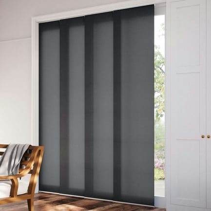 Premium Light Filtering Fabric Panel Track Blinds 1058