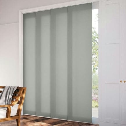 Premium Light Filtering Fabric Panel Track Blinds 1058