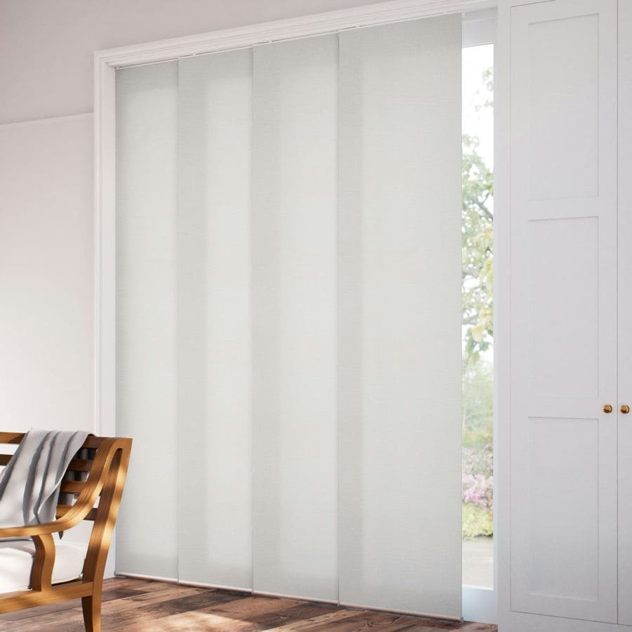 Premium Light Filtering Fabric Panel Track Blinds 1058