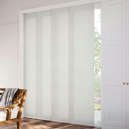 Premium Light Filtering Fabric Panel Track Blinds 1058