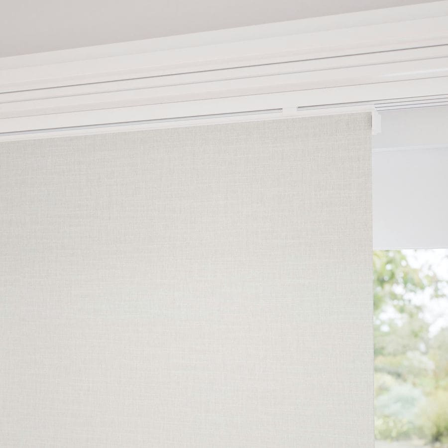 Premium Light Filtering Fabric Panel Track Blinds 1058