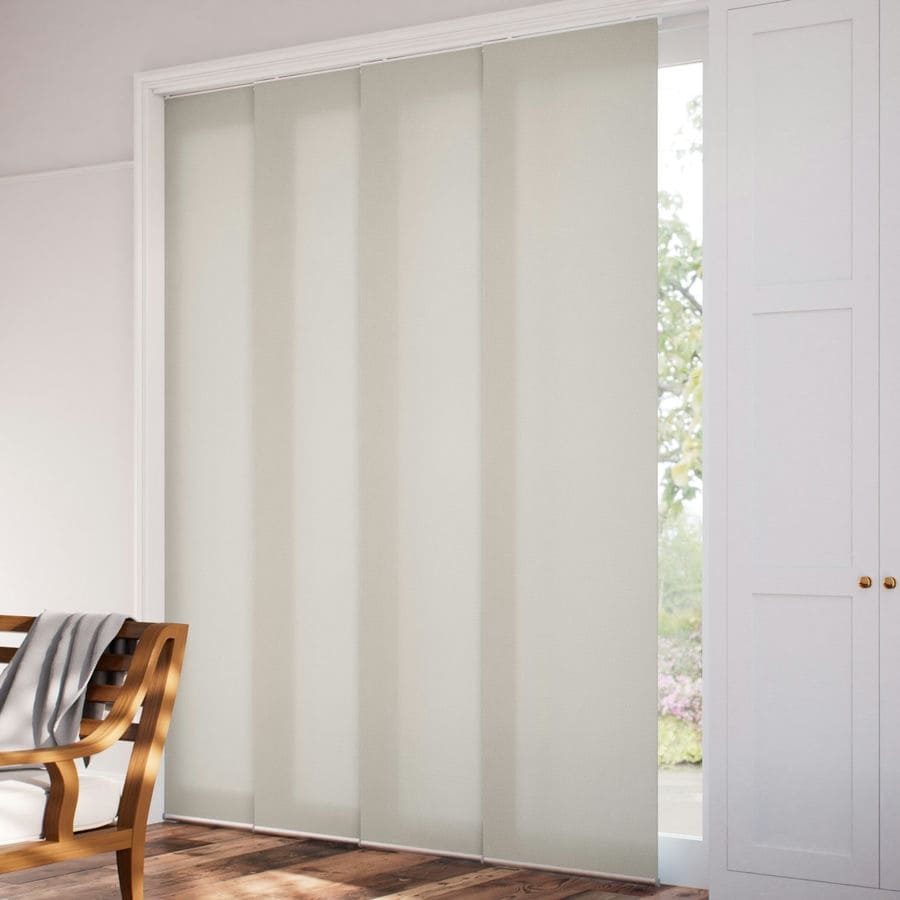 Premium Light Filtering Fabric Panel Track Blinds 1058