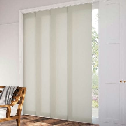 Premium Light Filtering Fabric Panel Track Blinds 1058