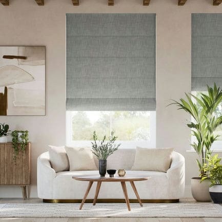 Recycled Roman Shades