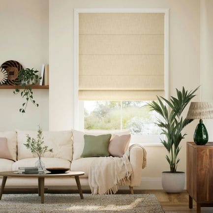 Recycled Roman Shades