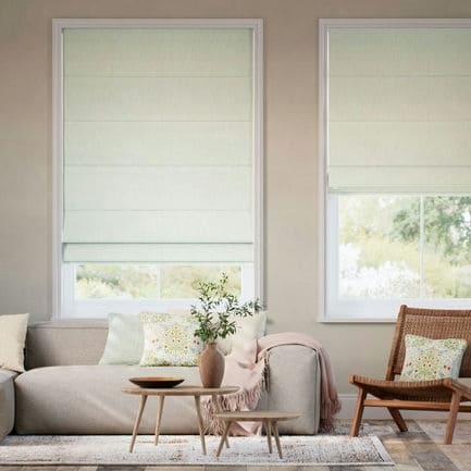 Recycled Roman Shades