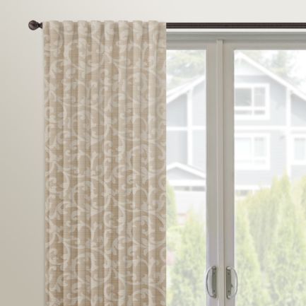 Rideaux à languettes arrière « décorateur » sur mesure