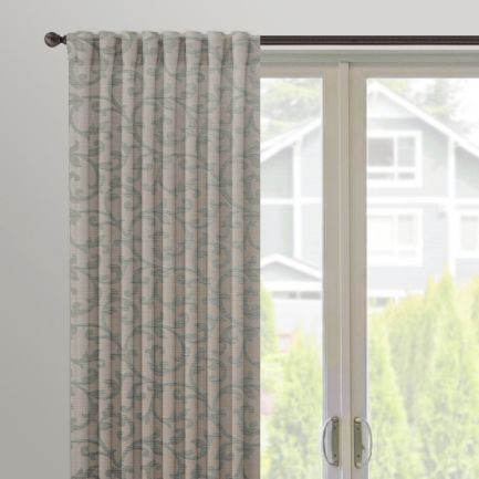 Rideaux à languettes arrière « décorateur » sur mesure