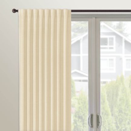 Rideaux à languettes arrière « décorateur » sur mesure
