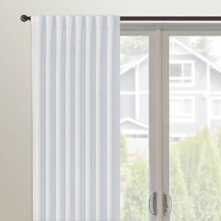 Rideaux à languettes arrière « décorateur » sur mesure