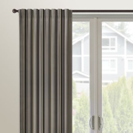 Rideaux à languettes arrière « décorateur » sur mesure
