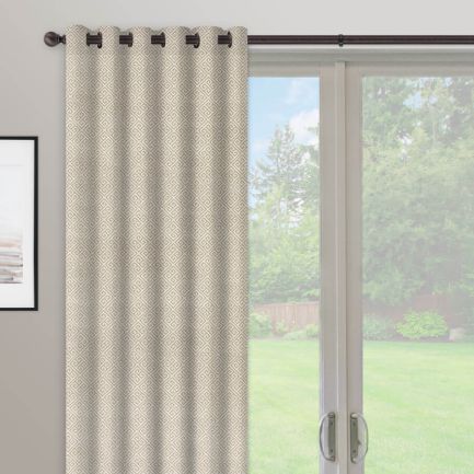 Rideaux à languettes arrière « décorateur » sur mesure