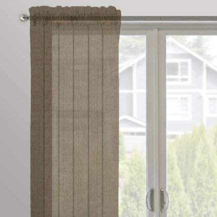 Rideaux à passe-tringle « décorateur » sur mesure