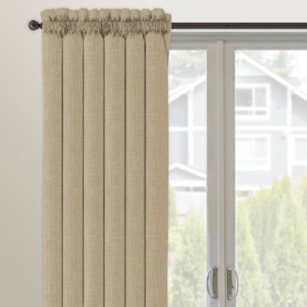Rideaux à passe-tringle « décorateur » sur mesure