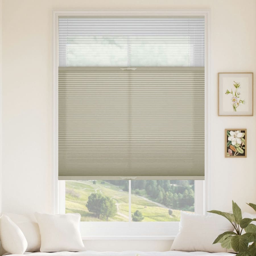 Select Two Fabric Top-Down Bottom-Up Light Filtering Cellular Shades 1515