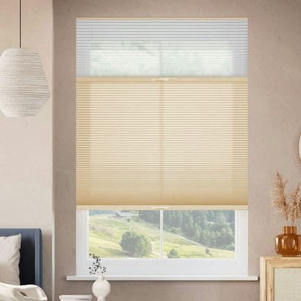 Select Two Fabric Top-Down Bottom-Up Light Filtering Cellular Shades 1515