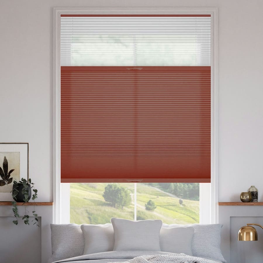 Select Two Fabric Top-Down Bottom-Up Light Filtering Cellular Shades 1515