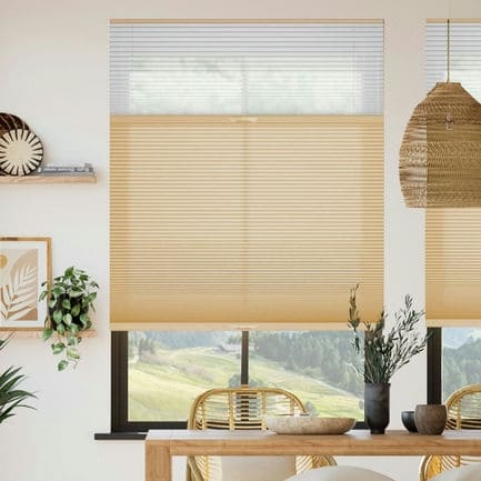 Select Two Fabric Top-Down Bottom-Up Light Filtering Cellular Shades 1515