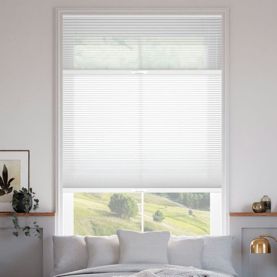 Stores cellulaires filtres de lumière descendants/ascendants à deux tissus Selects 1515