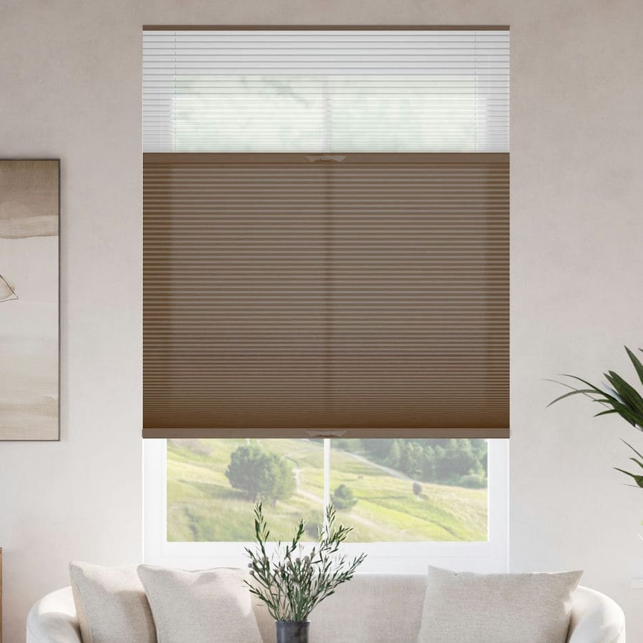 Stores cellulaires filtres de lumière descendants/ascendants à deux tissus Selects 1515