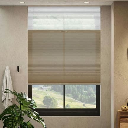 Stores cellulaires filtres de lumière descendants/ascendants à deux tissus Selects 1515