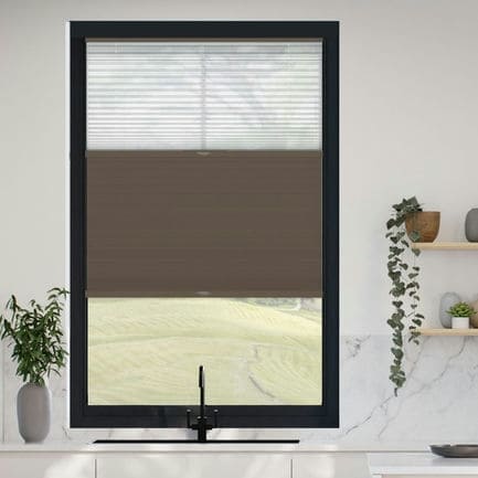 Stores cellulaires noircissants descendants/ascendants à deux tissus Selects 1516