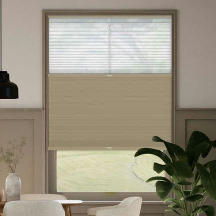 Stores cellulaires noircissants descendants/ascendants à deux tissus Selects 1516