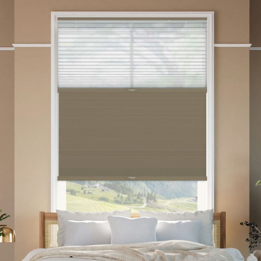 Stores cellulaires noircissants descendants/ascendants à deux tissus Selects 1516