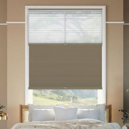 Stores cellulaires noircissants descendants/ascendants à deux tissus Selects 1516